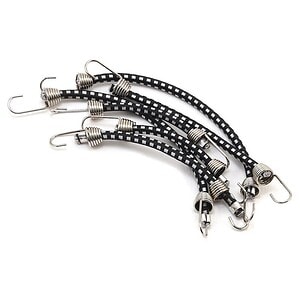 Hot Racing 1/10 Scale Bungee Cord Set (Black/White) (6) HRAACC468C01