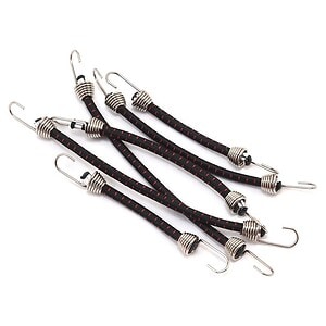 Hot Racing 1/10 Scale Bungee Cord Set (Black/Red) (6) HRAACC468C21