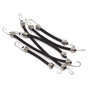 Hot Racing 1/10 Scale Bungee Cord Set (Black/Tan) (6) HRAACC468C41