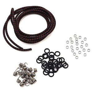 Hot Racing 1/10 Scale Bungee Cord Kit (Black/Red) HRAACC468K02