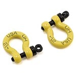 Durable yellow RC car hooks for safe towing and securing RC vehicles in RC Car World.