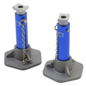 Hot Racing 1/10 Scale Aluminum Jack Stands (Blue) HRAACC83J06