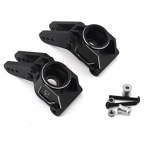 Kraton/Outcast 8S Triple Bearing Support Rear Hubs (Black) (2)