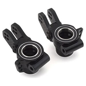 Kraton/Outcast Aluminum 'HD Bearings' Rear Axle Carriers (Black) (2)