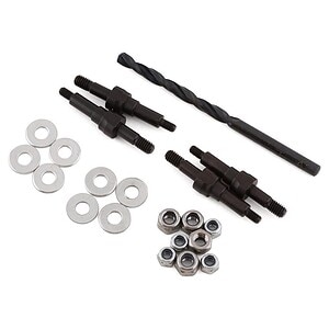 High-quality RC car steering linkages and ball joints for durable remote control vehicle performance.