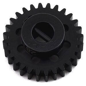 High-quality black plastic gear for RC vehicles, ideal for enhancing speed and durability in remote control cars.