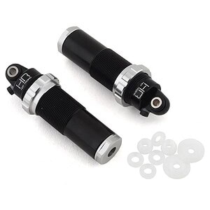 Hot Racing Arrma 4x4 Aluminum Threaded Front Bleeder Shock Bodies (Black) (2) HRAATF155AF08