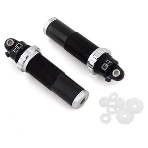 Hot Racing Arrma 4x4 Aluminum Threaded Rear Bleeder Shock Bodies (Black) (2) HRAATF155AR08