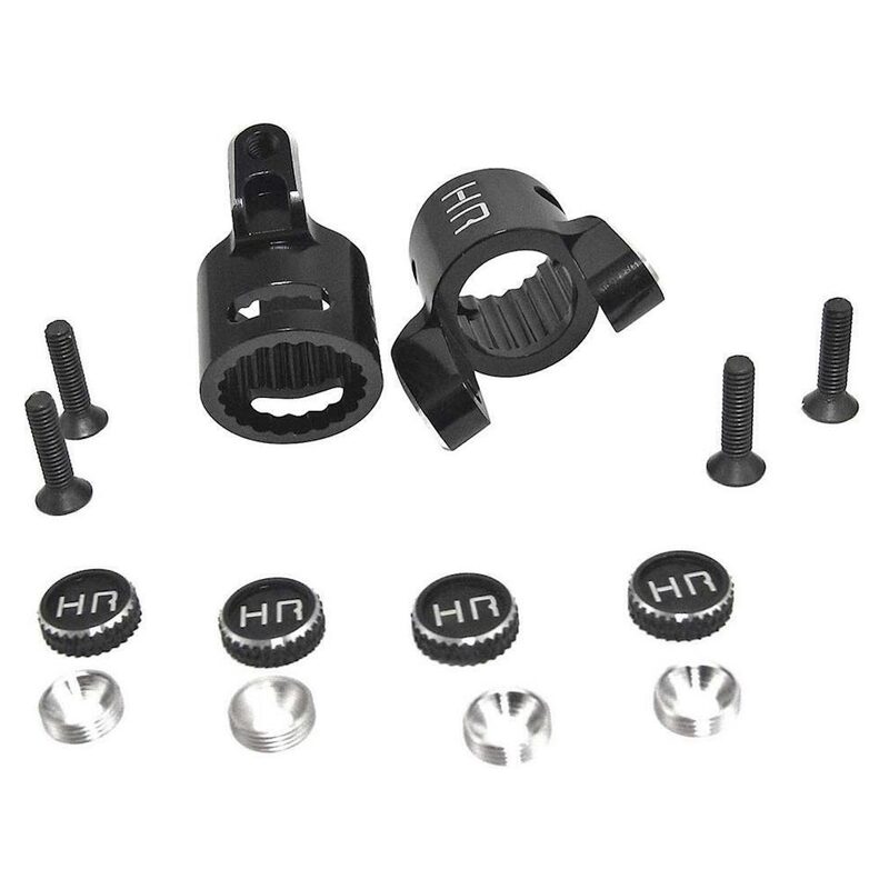 Hot Racing Black Aluminum C-Hubs XR10 Wraith HRAAXR1901