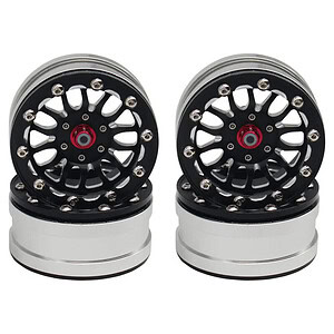 Hot Racing 1.9 Aluminum A Type Beadlock Wheels (4) HRABLW19SLA01