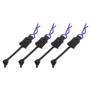 Hot Racing 1/10 Body Clip Retainers (Blue) (4) HRABWP39T06