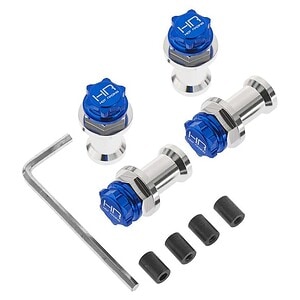 HD Blue 17mm Wheel Adapter w/Serrated Nuts