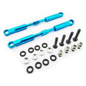 Hot Racing 89mm Aluminum Rear Turnbuckles (Blue) (2) HRAECT5706