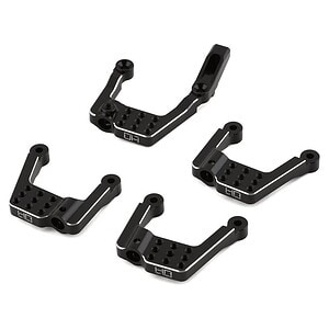 Enduro Aluminum Front & Rear Adjustable Shock Towers (Black)