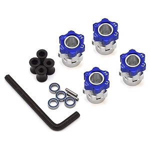 Traxxas Jato 17mm Hex Wheel Adapters w/8mm Extension (Blue) (4)