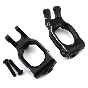 Losi Rock Rey Aluminum Front C Hubs (Black)