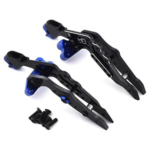 Losi Baja Rey/Rock Rey Aluminum Rear Shock Tower Set (Black)