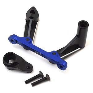 Losi Baja Rey Aluminum Steering Bellcrank Set (Black/Blue)