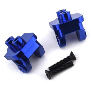 Losi Baja Rey/Rock Rey Aluminum Rear Upper Link Mount Set (Blue)