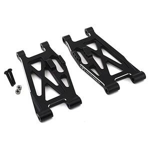 Super Rock Rey Aluminum Lower Front Suspension Arm Set (Black) (2)