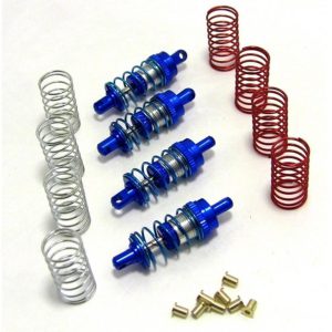 Hot Racing 32mm Aluminum Shock Absorber Set (Blue) HRAMFD32806