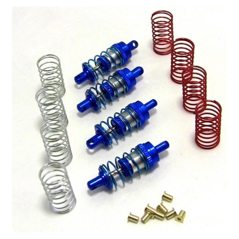 Hot Racing 32mm Aluminum Shock Absorber Set (Blue) HRAMFD32806