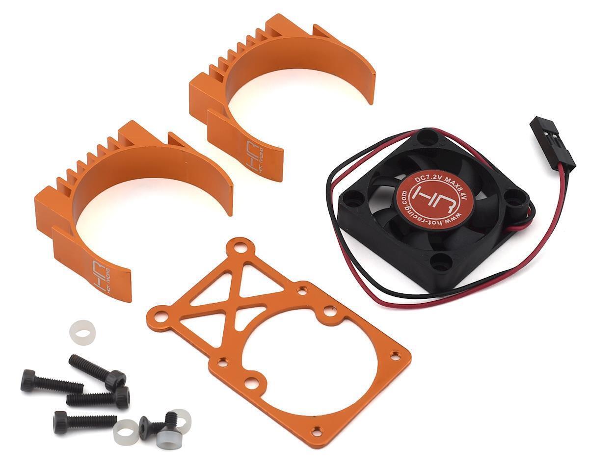 Traxxas Clip-On Two-Piece Motor Heat Sink w/Fan (Orange) - hramh550te03-jpg Traxxas Clip-On Two-Piece Motor Heat Sink w/Fan (Orange)