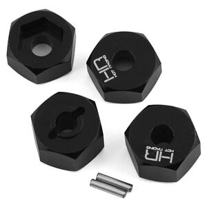 Mini-T 2.0/Mini-B 12mm Aluminum Hex Set (Black) (4)