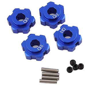 Traxxas Maxx Aluminum 17mm Splined Hubs (Blue)