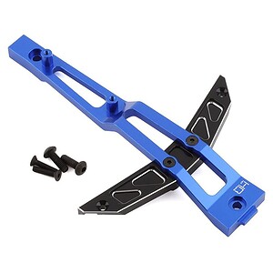 Aluminum RC car chassis armor for off-road durability and high-speed stability.