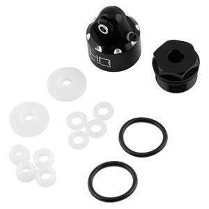 Traxxas Maxx Aluminum Bleeder Shock Caps (Black) (2)