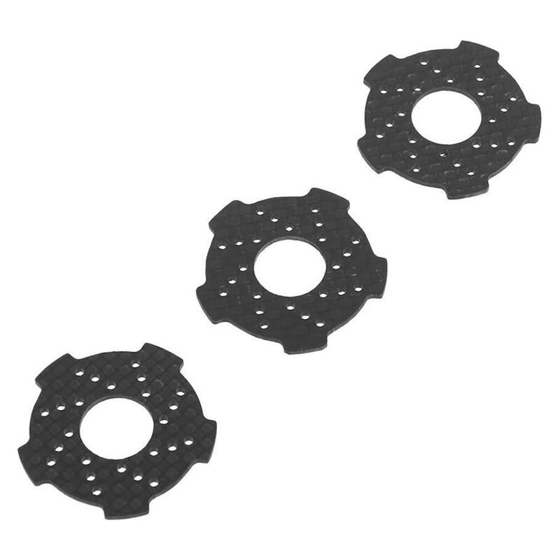 Hot Racing 1.5mm Nero Graphite SS Wave Slipper Pads (3) HRANRO15G