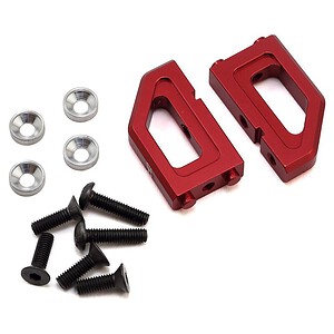 Hot Racing Arrma Nero Aluminum Steering Servo Mounts (Red) HRANRO2402