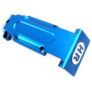 Hot Racing Blue Aluminum Rear Skid Plate HRARVO331R06