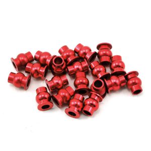 Hot Racing Aluminum Pivot Ball Set (Red) (20) HRASCP160B02