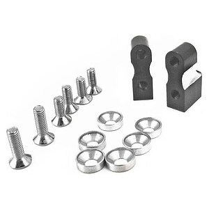 Hot Racing AX10/Wraith Aluminum Servo Mount (Black) HRASCP2401