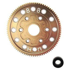 Hard Anodized 88T Aluminum Spur Gear