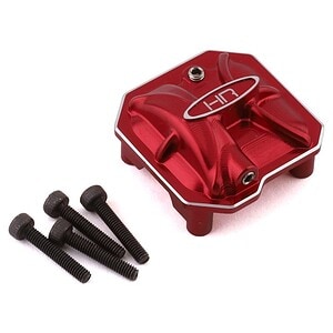 Axial SCX10 II Aluminum AR44 Axle Diff Cover (Red)