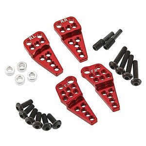 Axial SCX10 II Adjustable Offset Multi Shock Mount (Red)
