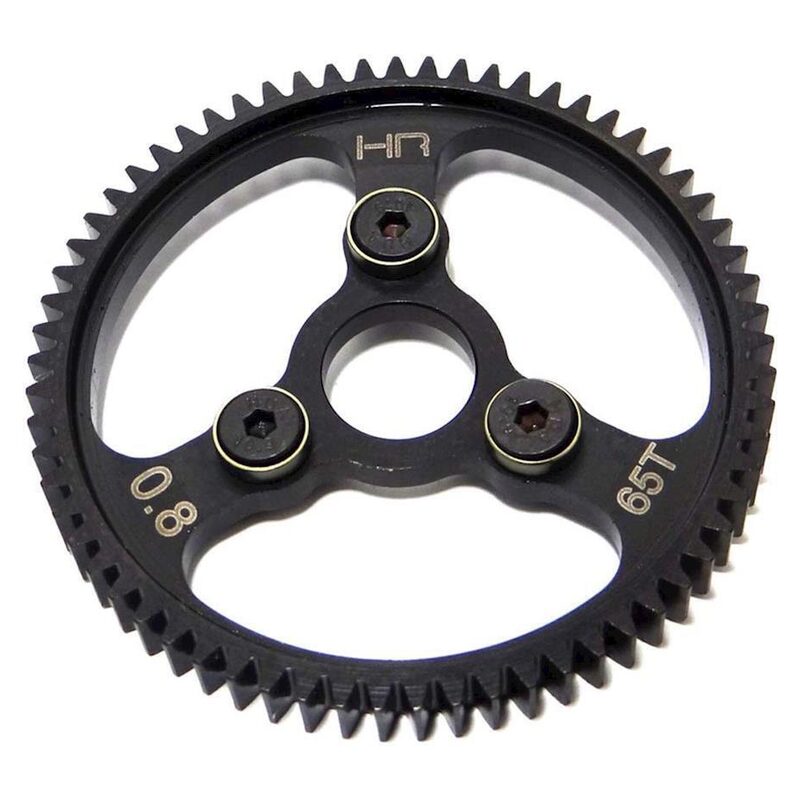 Hot Racing 32P/0.8M Hardened Steel Spur Gear (Black) (65T) HRASERVO265