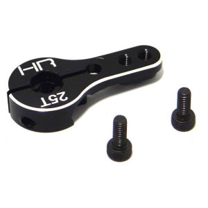 Hot Racing 2-Hole Aluminum Locking Servo Arm (25T-ProTek/Futaba/Savox) HRASHM25M01