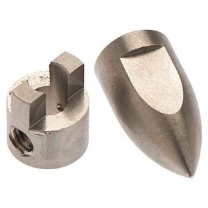 Close-up of metal RC car pinion gear for high-speed remote control cars and upgrades.