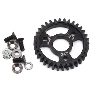 High-quality 34T RC car gear with screws and washers, perfect for hobby-level remote control vehicles.