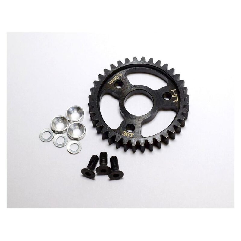 Gear set for RC cars with screws and washers, high-performance components. High-quality RC car gear set with screws and washers for improved durability and performance.