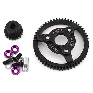 Traxxas 32P Steel Pinion & Spur Gear Set (Purple) (18T/56T)