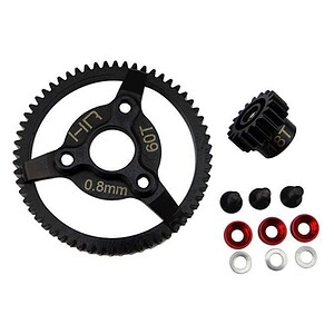 Traxxas 32P Steel Pinion & Spur Gear Set (Red) (18T/60T)