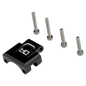 Axial SCX24 Aluminum Rear Axle Truss Upper Link Mount (Black)