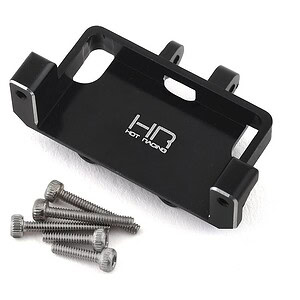 Hot Racing SCX24 Aluminum Steering Servo Mount Black HRASXTF2401