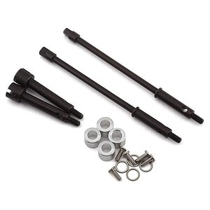 Axial SCX24 +4mm Wide Track Steel Drive Stub Axle Set