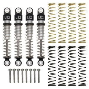 Axial SCX24 Aluminum Threaded Long Travel Shocks (4)